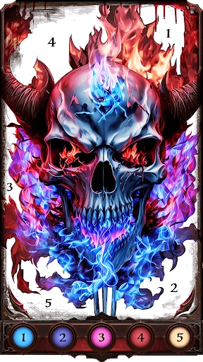 Dark, Horror Color by Number screenshot