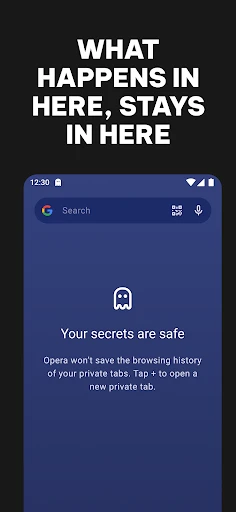Opera: Private Web Browser screenshot