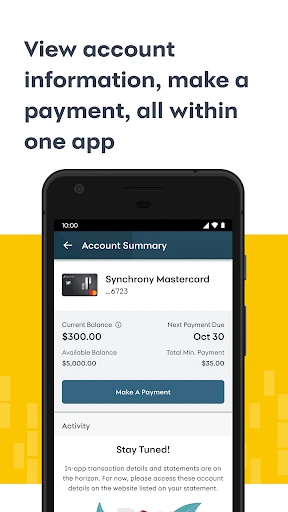 MySynchrony screenshot