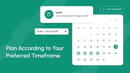 Calendar 2025 screenshot