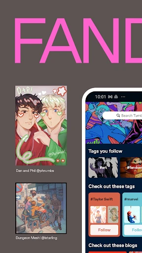 Tumblr—Fandom, Art, Chaos screenshot
