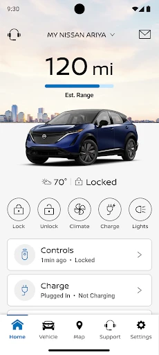 MyNISSAN® screenshot