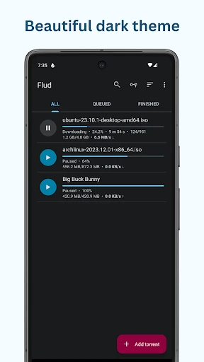 Flud - Torrent Downloader screenshot
