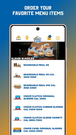 White Castle Online Ordering screenshot