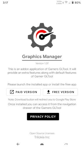 Graphics Manager : GFX Addon screenshot