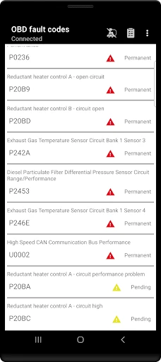 Tor OBD2 Diagnostics screenshot