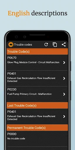 EOBD Facile: OBD 2 Car Scanner screenshot