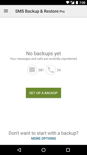 SMS Backup & Restore Pro screenshot
