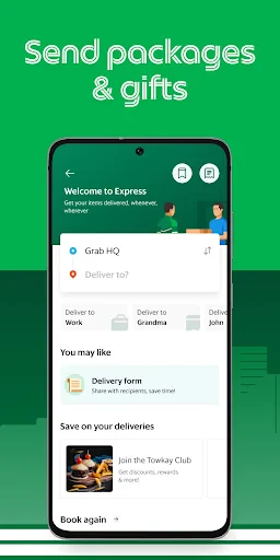 Grab - Taxi & Food Delivery screenshot