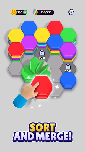 Hexa Sort screenshot