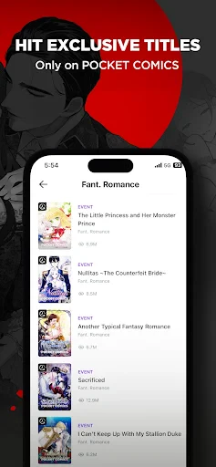 POCKET COMICS: Premium Webtoon screenshot