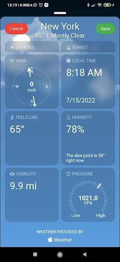 Real Weather screenshot