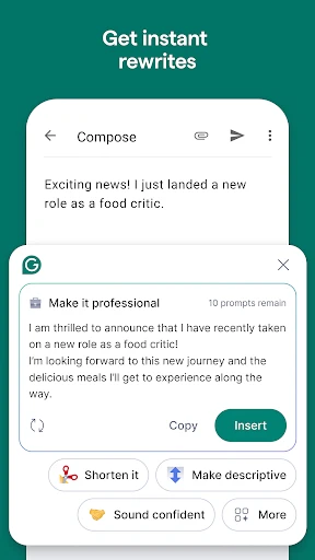 Grammarly-AI Writing Assistant screenshot