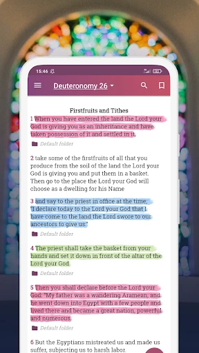 NIV Bible version, Offline app screenshot
