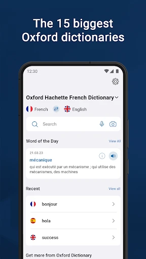 Oxford Dictionary & Thesaurus screenshot