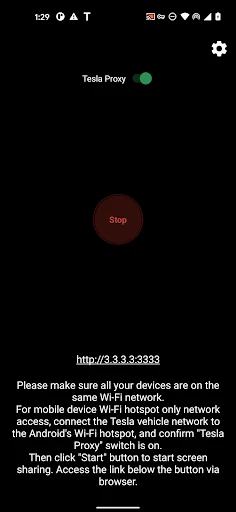 TeslaMirror screenshot