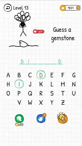 Hangman Words:Two Player Games screenshot