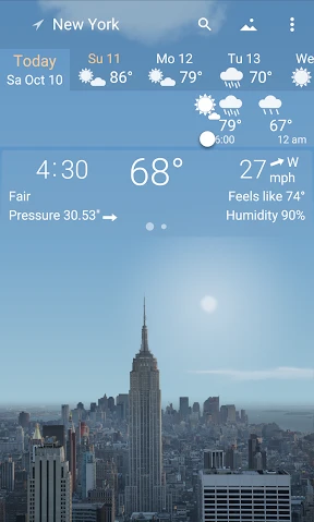 YoWindow Weather and wallpaper screenshot