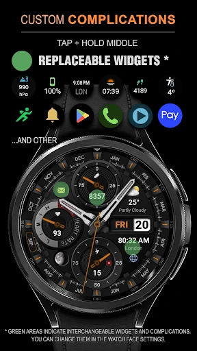 WFP 339 Ultra watch face screenshot