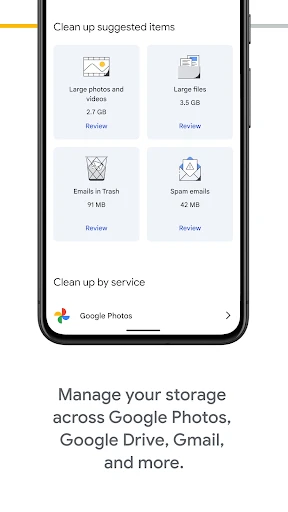 Google One screenshot