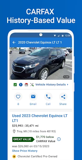 CARFAX - Shop New & Used Cars screenshot