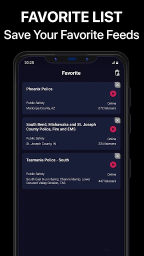 Police Scanner Pro - App screenshot