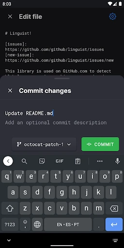GitHub screenshot