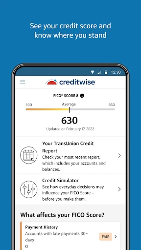CreditWise from Capital One screenshot