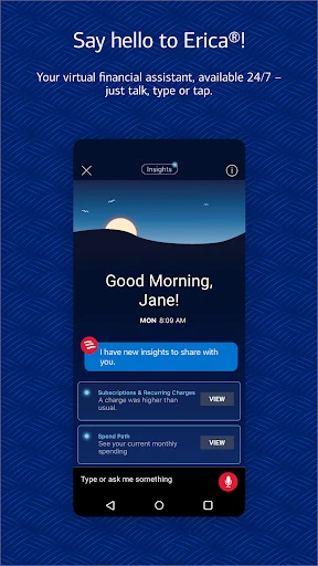 Bank of America Mobile Banking screenshot