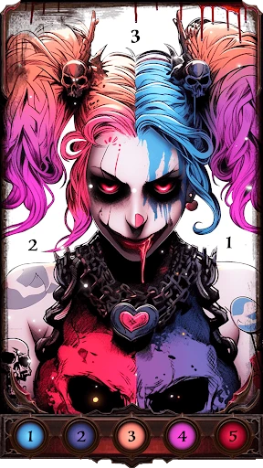 Dark, Horror Color by Number screenshot