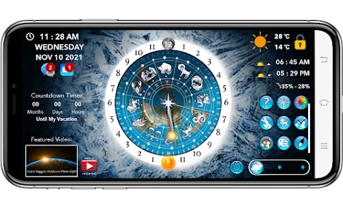 Flat Earth Sun & Moon Clock screenshot