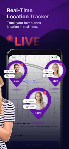 GPS Location Tracker Phone App screenshot