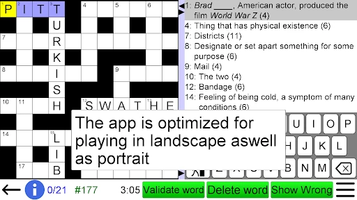 Crossword Unlimited screenshot