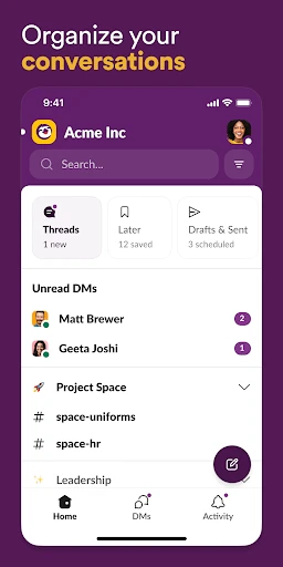 Slack screenshot