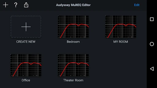 Audyssey MultEQ Editor app screenshot