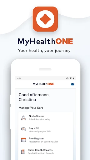 MyHealthONE screenshot