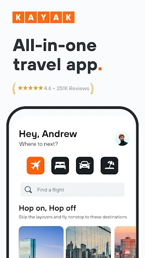 KAYAK: Flights, Hotels & Cars screenshot