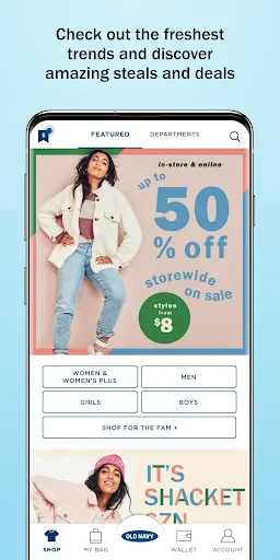 Old Navy: Fashion at a Value! screenshot