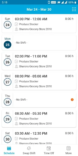 Blue Yonder Workforce screenshot