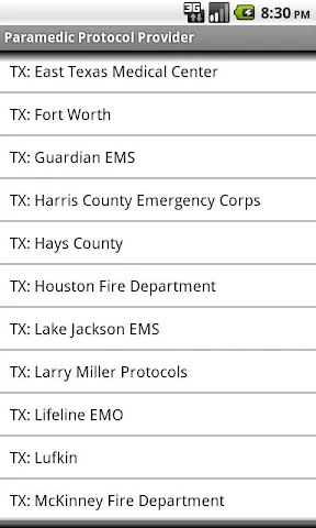 Paramedic Protocol Provider screenshot