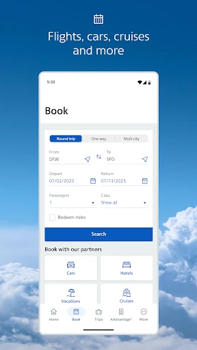 American Airlines screenshot