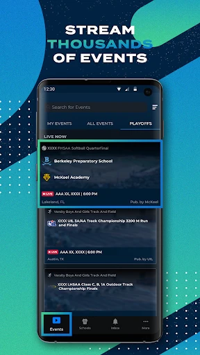 NFHS Network screenshot