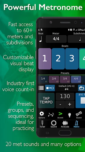 TonalEnergy Tuner & Metronome screenshot