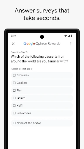 Google Opinion Rewards screenshot