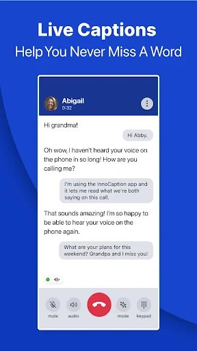 InnoCaption Live Call Captions screenshot