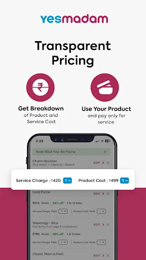 Yes Madam - Salon at Home screenshot