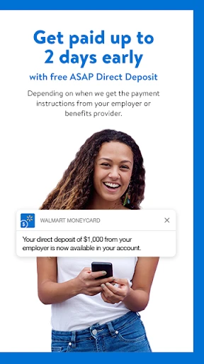 Walmart MoneyCard screenshot