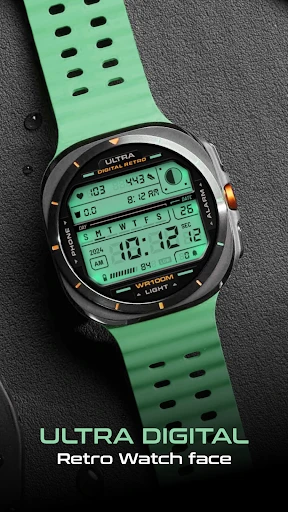 ULTRA Digital Retro watch face screenshot
