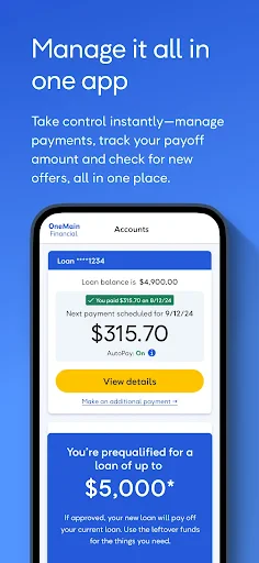 OneMain Financial screenshot