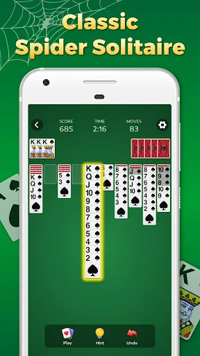 Spider Solitaire Classic Games screenshot